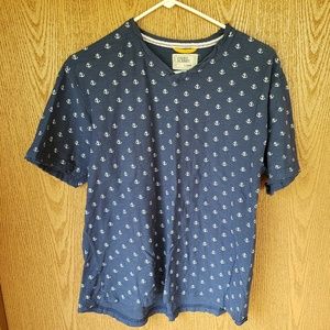 Free Planet Navy Anchor Tee